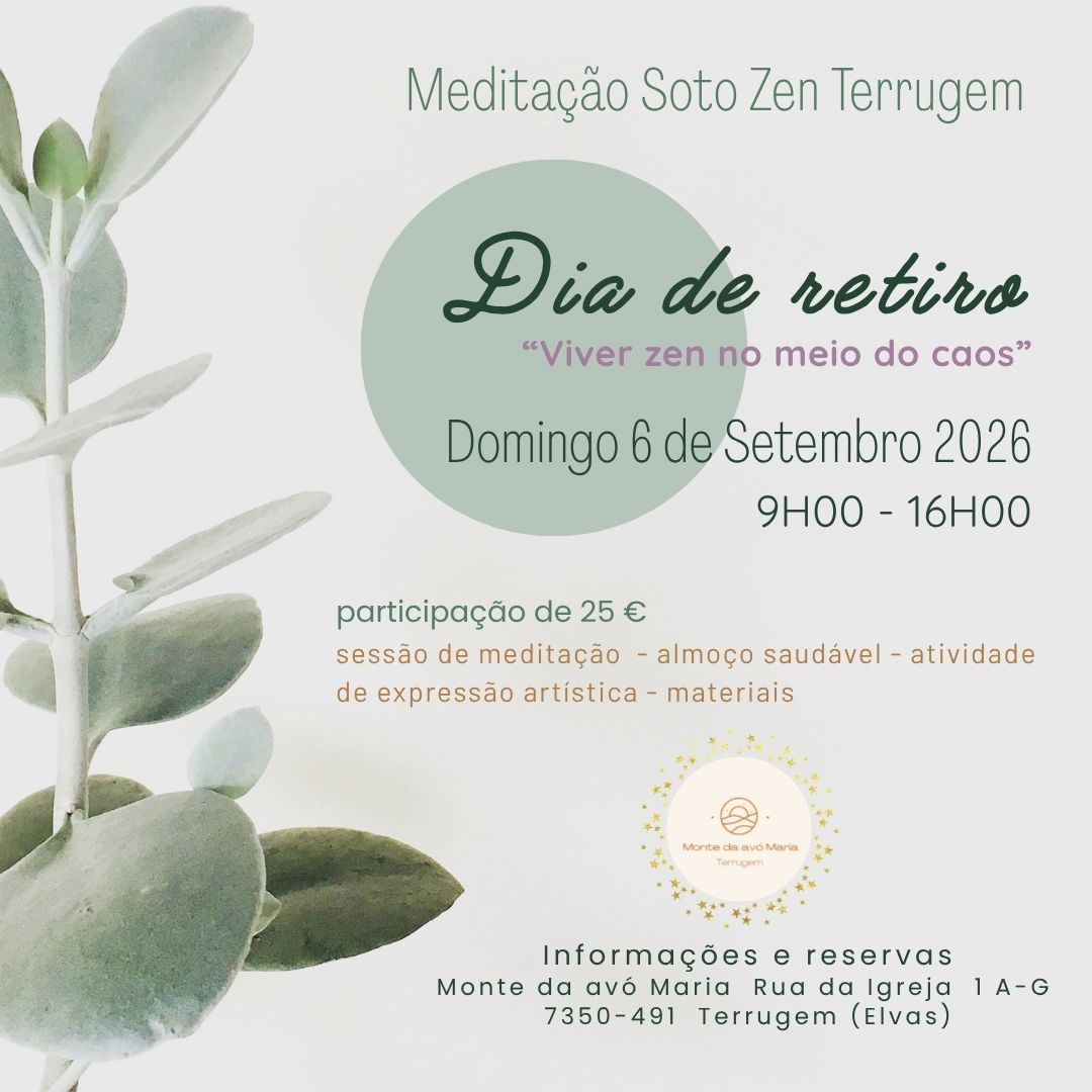 Dia de retiro Zen - Viver zen no meio do caos