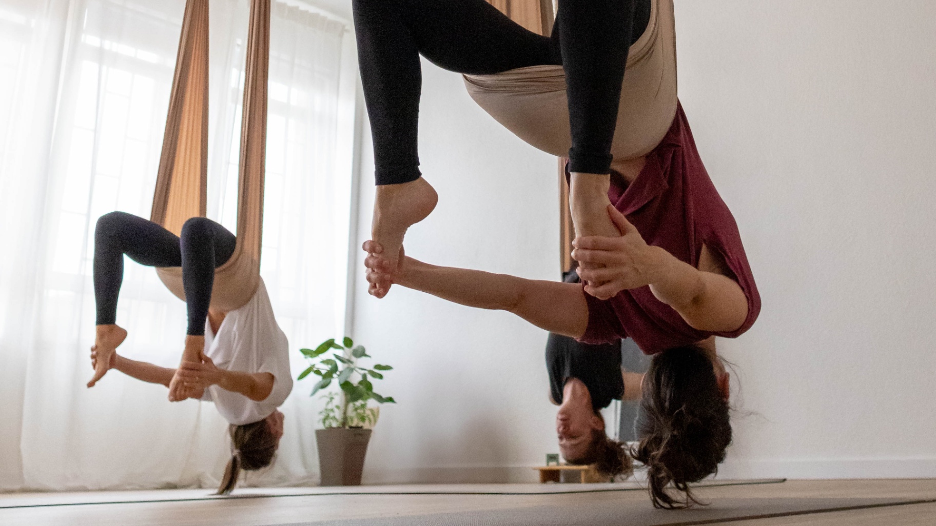 Experiência de Aerial Yoga